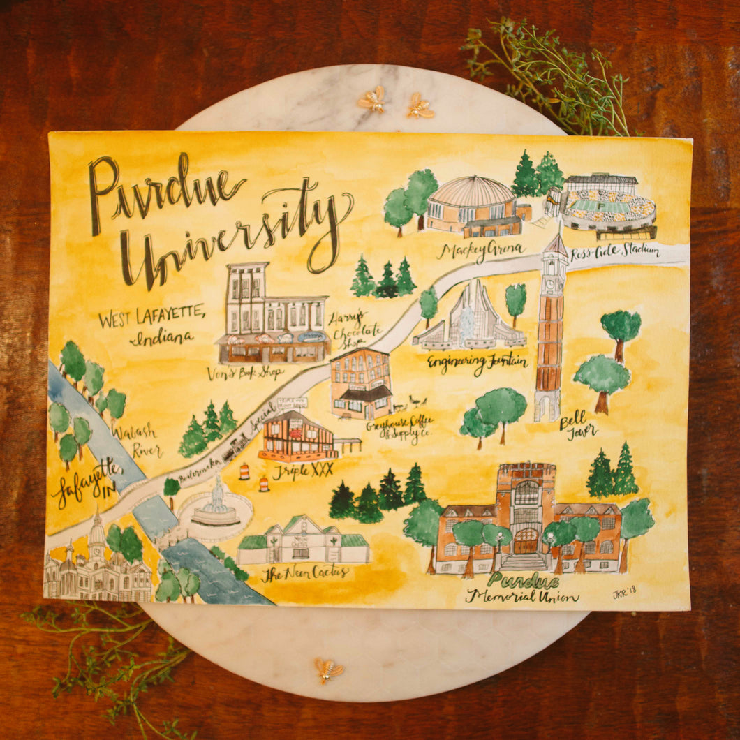 Purdue University Map Original
