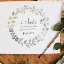 Load image into Gallery viewer, Psalm 147:3 Print