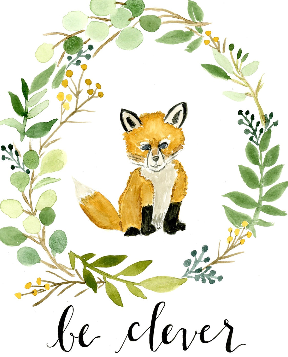 Be Clever Fox Print – Roseberry & Co.