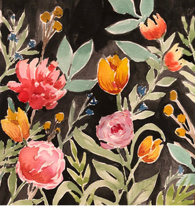 Kristin Midnight Floral Print